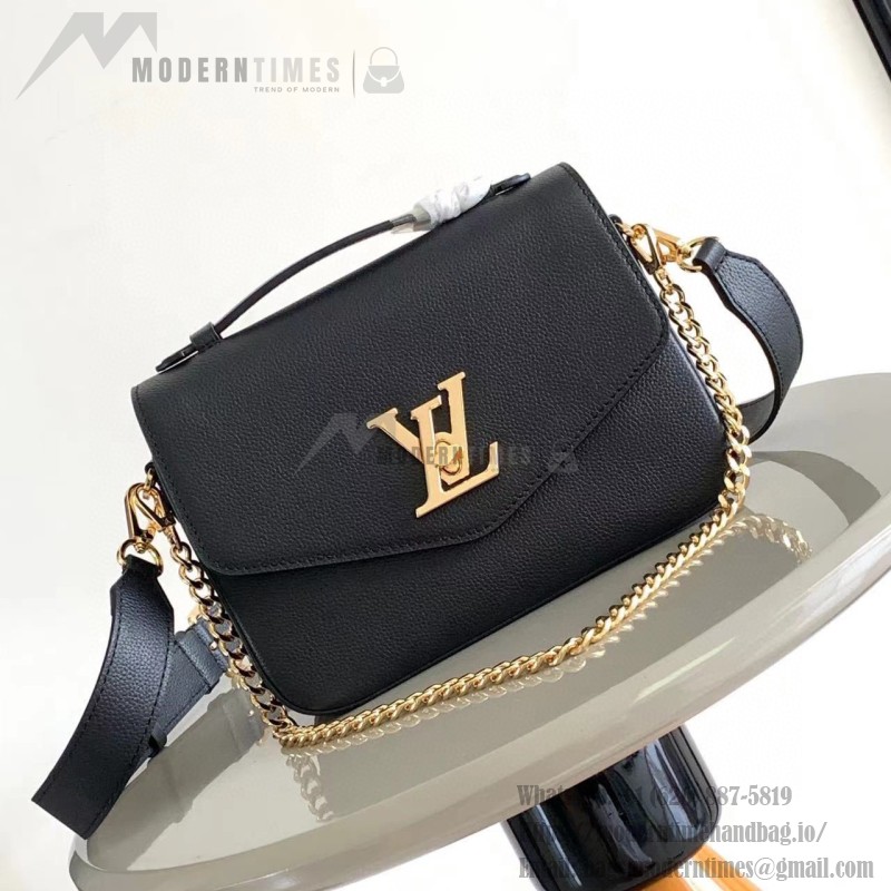 Louis Vuitton Oxford Handbag M22735/M22792 black grey brown soft grained leather gold hardware