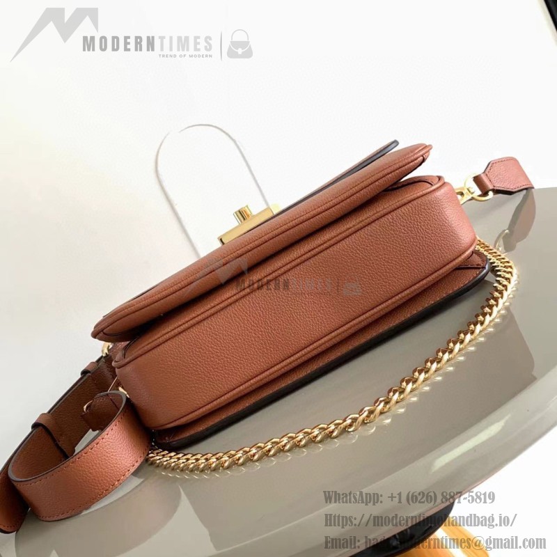 Louis Vuitton Oxford Handbag M22735/M22792 black grey brown soft grained leather gold hardware