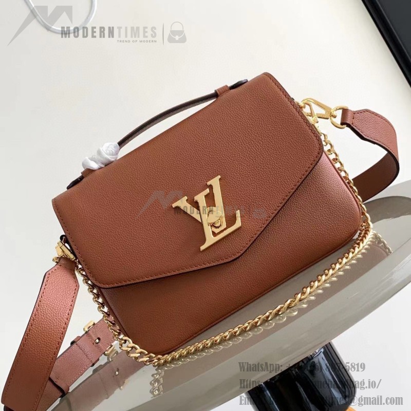 Louis Vuitton Oxford Handbag M22735/M22792 black grey brown soft grained leather gold hardware