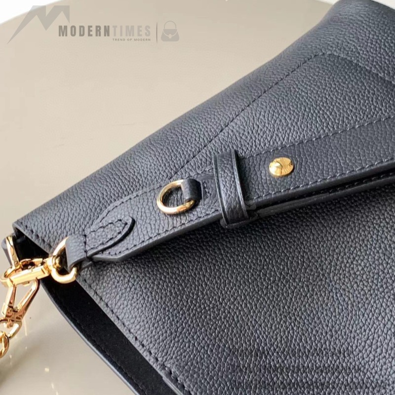 Louis Vuitton Lock and Walk Bucket Bag M24006/M24165 white black brown calfskin leather LV turn-lock gold chain
