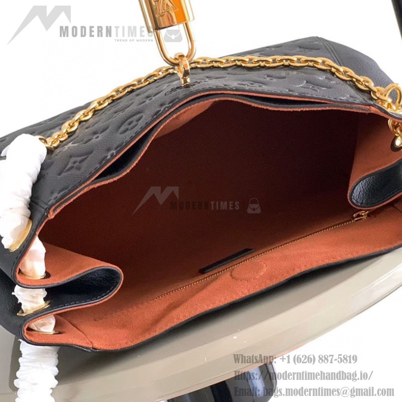 Louis Vuitton Anytime Small Monogram Empreinte Leather Handbag M14414 Black / M14658 Milkshake Pink
