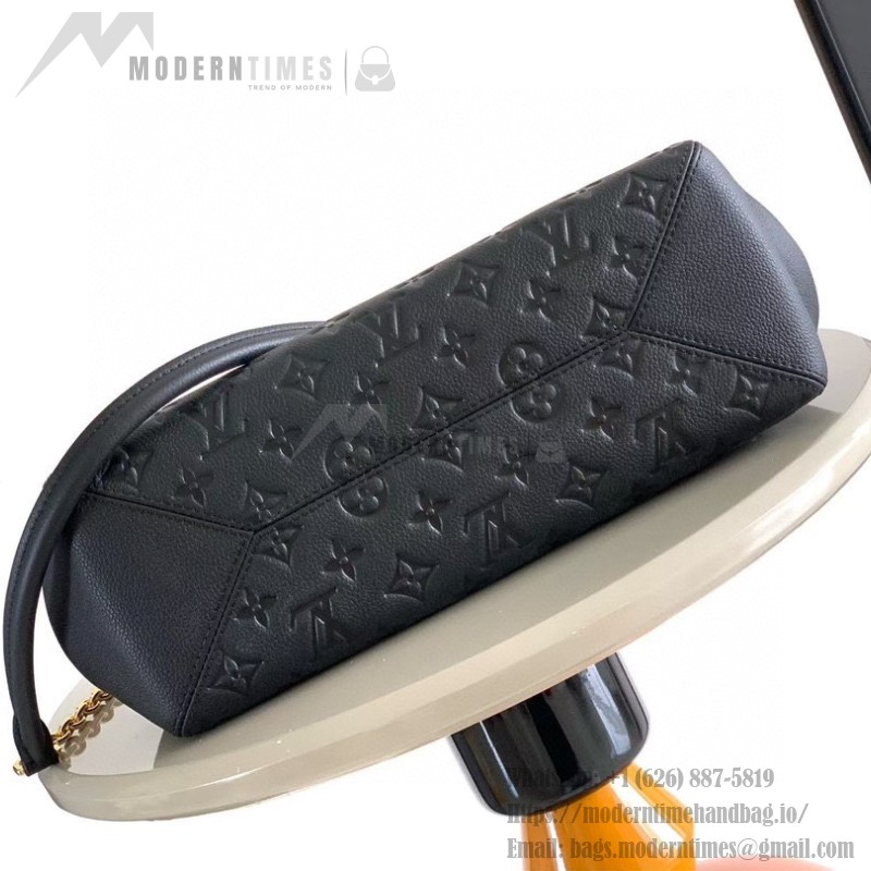 Louis Vuitton Anytime Small Monogram Empreinte Leather Handbag M14414 Black / M14658 Milkshake Pink
