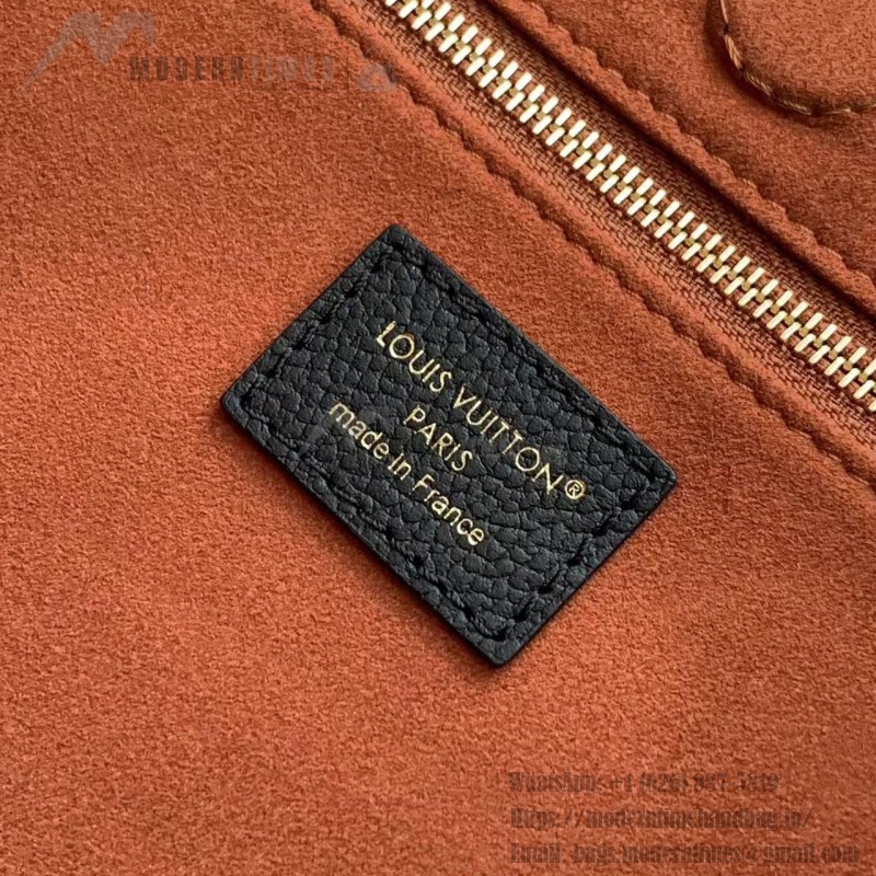 Louis Vuitton Anytime Small Monogram Empreinte Leather Handbag M14414 Black / M14658 Milkshake Pink