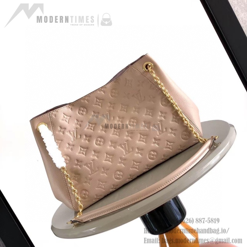 Louis Vuitton Anytime Small Monogram Empreinte Leather Handbag M14414 Black / M14658 Milkshake Pink