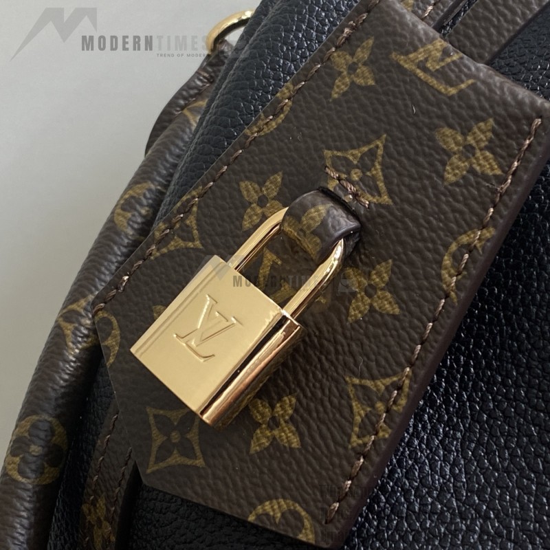Louis Vuitton Express Small Handbag M26039 Black and M26360 Elephant Grey Leather Pillow Bag