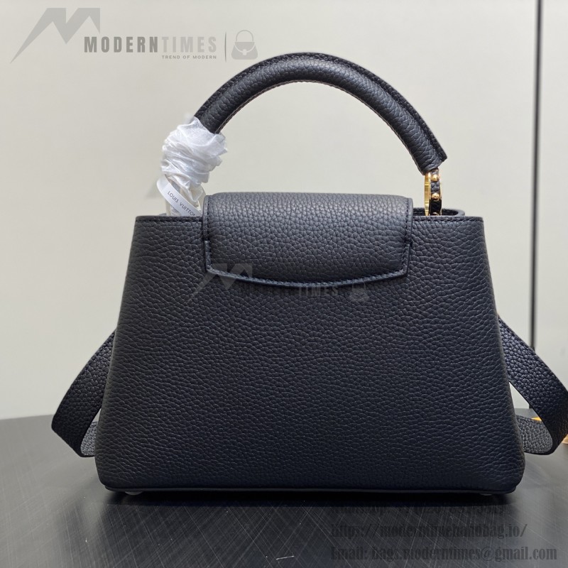 Louis Vuitton Capucines BB M14970 Black / Pink Chain Leather