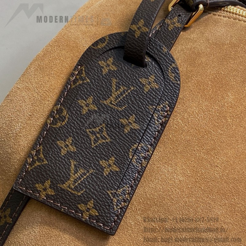 Louis Vuitton Express Large Handbag M26037 Black / M26451 Beige – Suede Leather