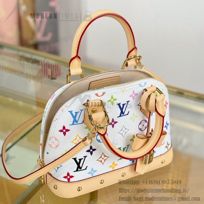 Louis Vuitton x TM ALMA BB Handbag M13078 Premium MB163c Chip Leather