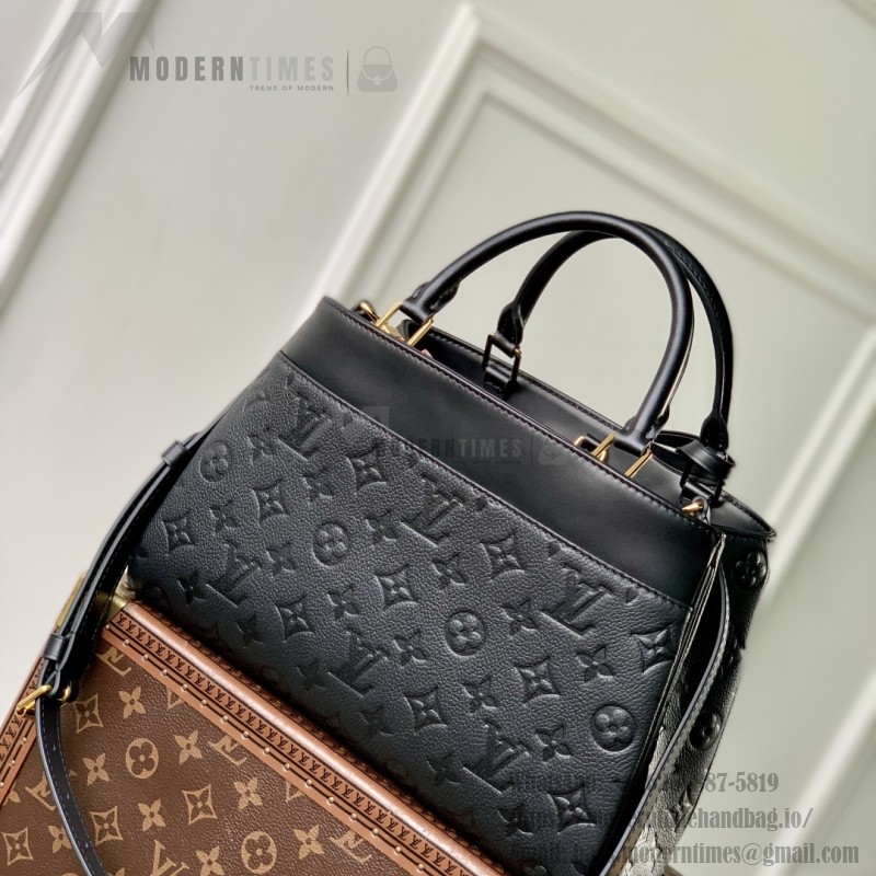 Louis Vuitton City Avenue PM Tote Bag M25577 Black and M15231 Beige Replica