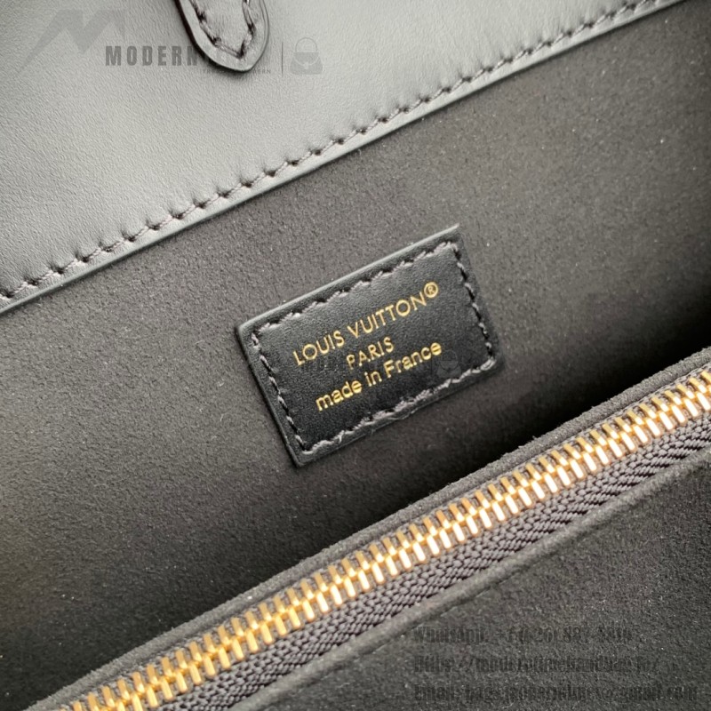 Louis Vuitton City Avenue PM Tote Bag M25577 Black and M15231 Beige Replica