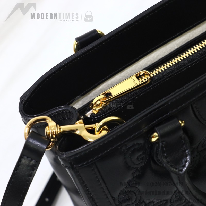Gucci Embroidered Leather Shoulder Bag 728309 Original Leather