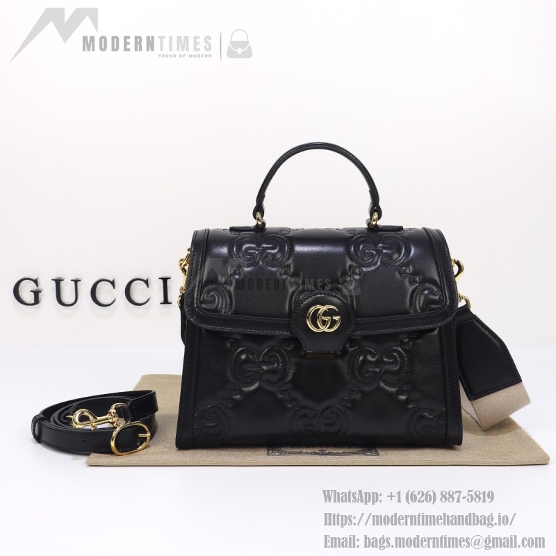Gucci Embroidered Leather Handbag 736877 Original Leather