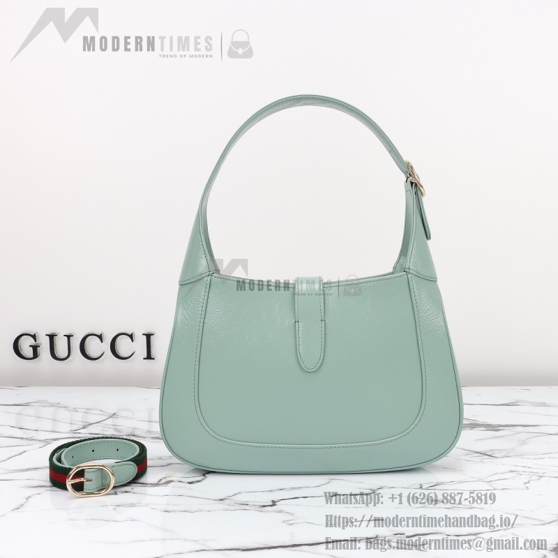 Gucci 782849 Patent Leather Shoulder Bag – Black, Burgundy, Light Green