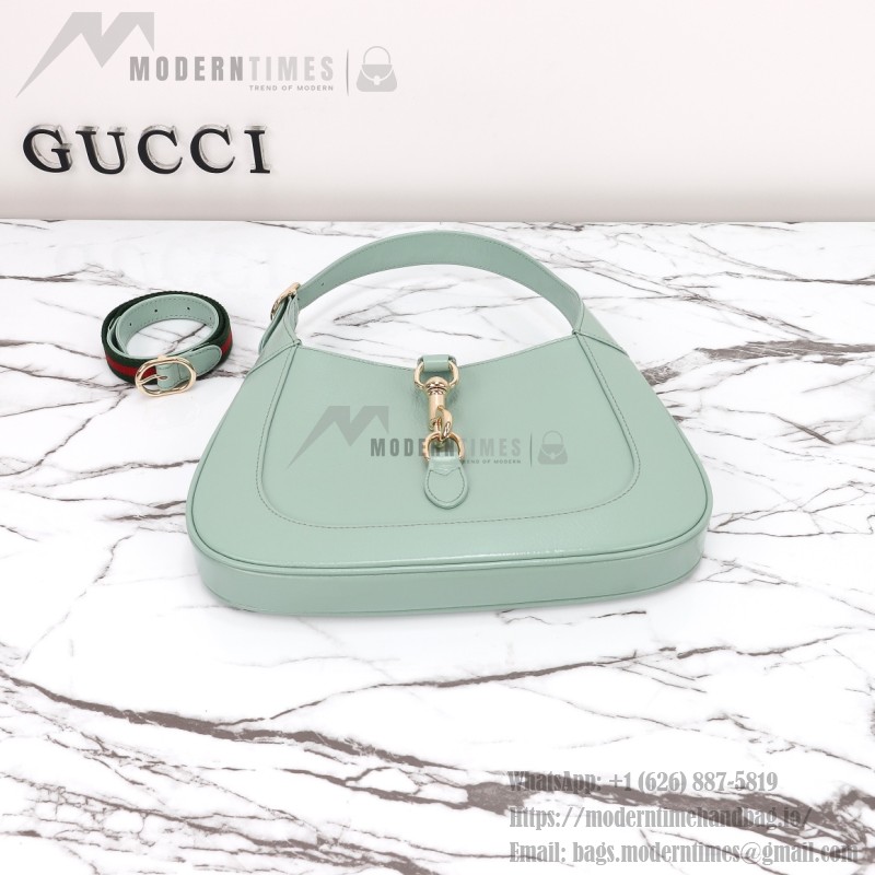 Gucci 782849 Patent Leather Shoulder Bag – Black, Burgundy, Light Green
