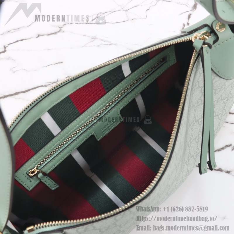 Gucci 815218 Pink Rubber Shoulder Bag / Gucci 815216 Green Rubber Handbag