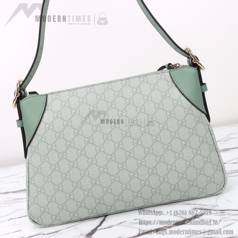 Gucci 815218 Pink Rubber Shoulder Bag / Gucci 815216 Green Rubber Handbag