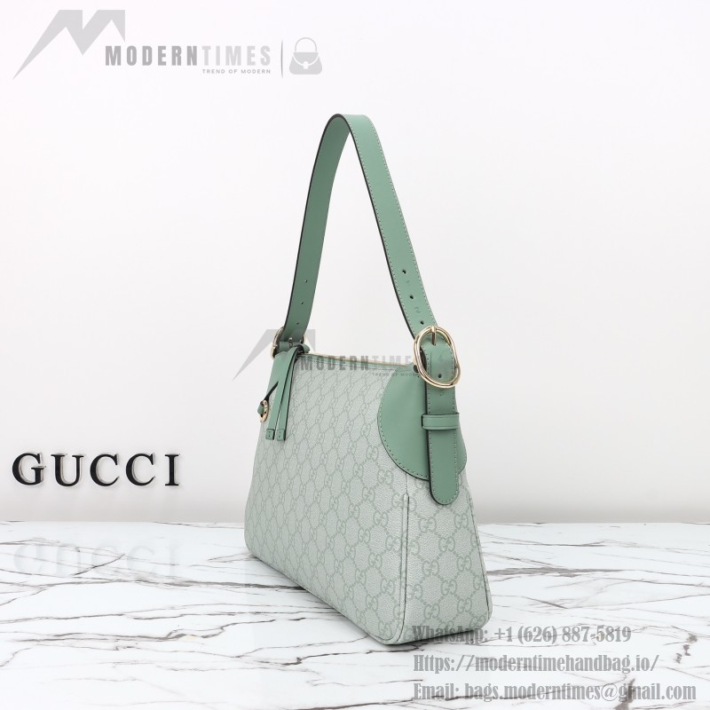Gucci 815218 Pink Rubber Shoulder Bag / Gucci 815216 Green Rubber Handbag