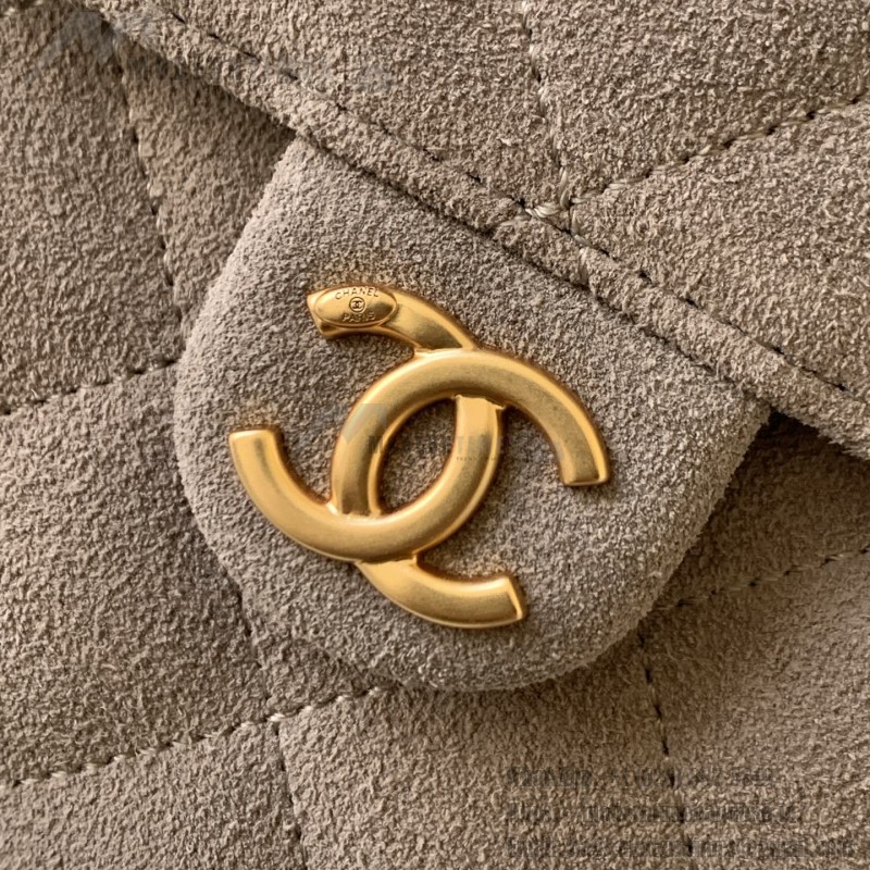 Chanel 25K Drawstring Bucket Bag AS5311 Brown Blue Green Suede