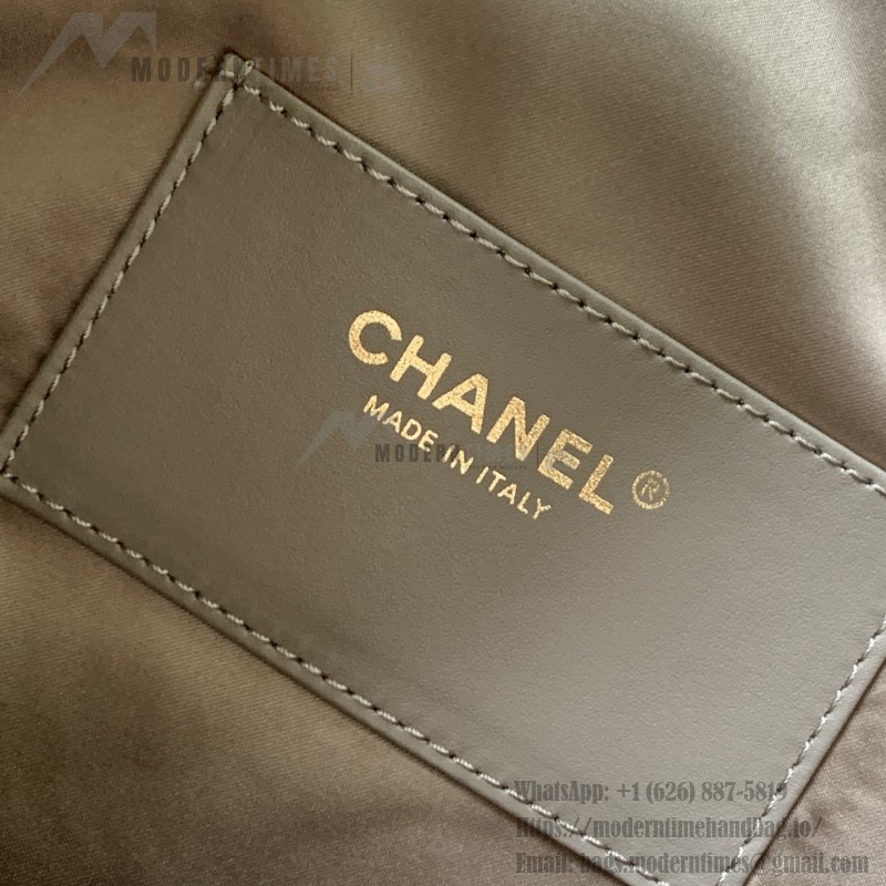 Chanel 25K Drawstring Bucket Bag AS5311 Brown Blue Green Suede