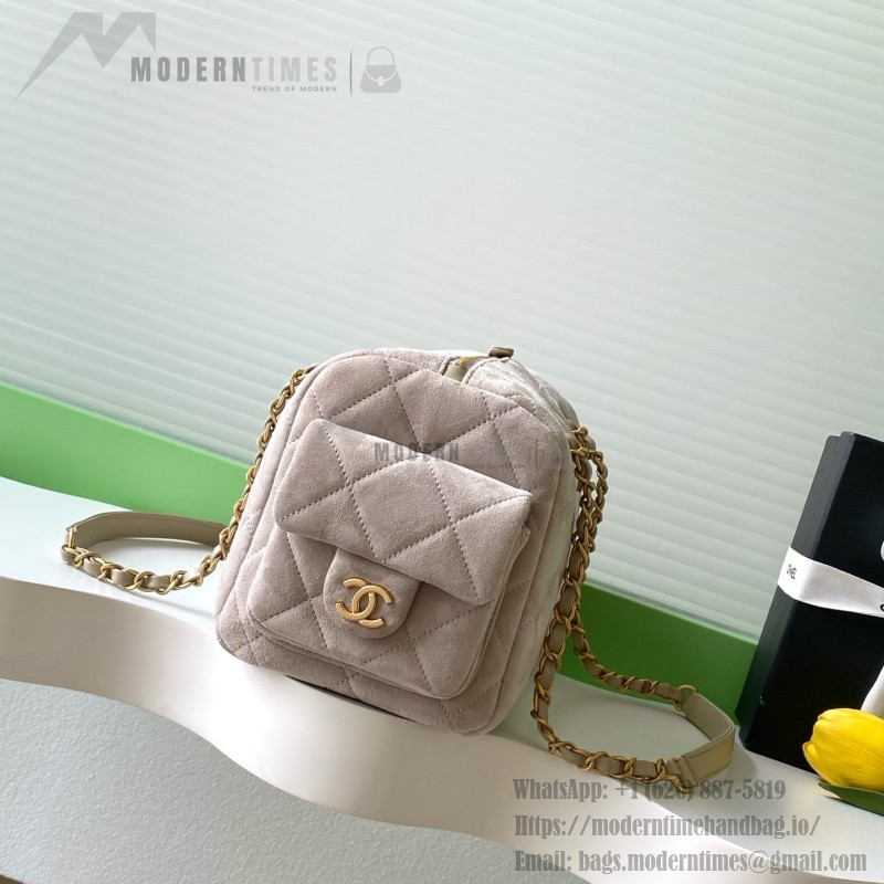 Chanel 25K Bowling Bag AS5791 in Black, Red, Beige, and Silver