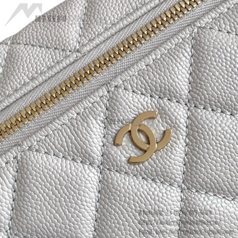 Chanel 25BLP Handle Box Bag Caviar Calfskin Black Gold Hardware