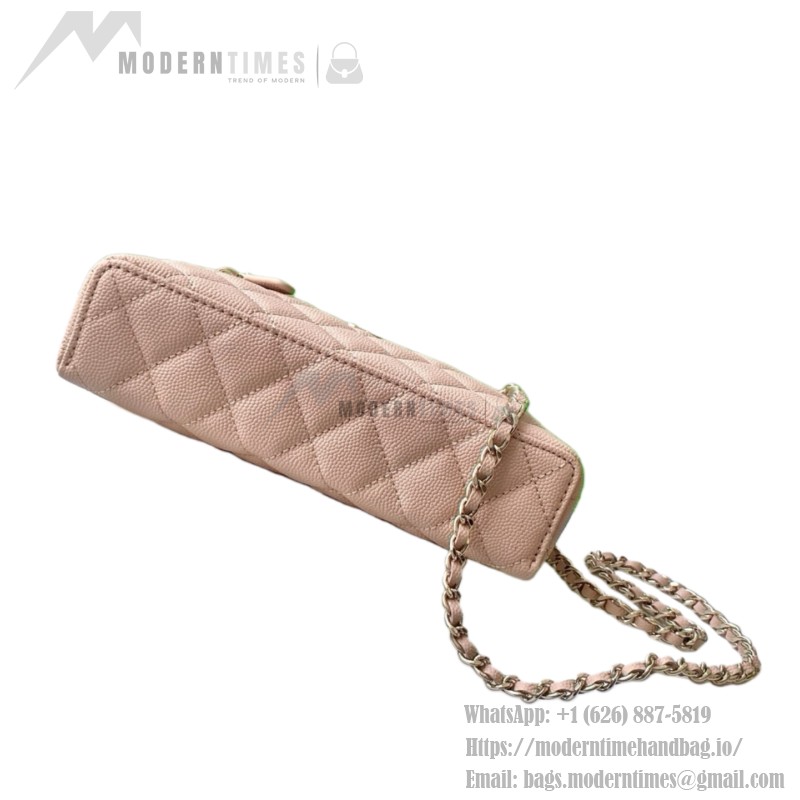 Chanel 25BLP Handle Box Bag Caviar Calfskin Black Gold Hardware