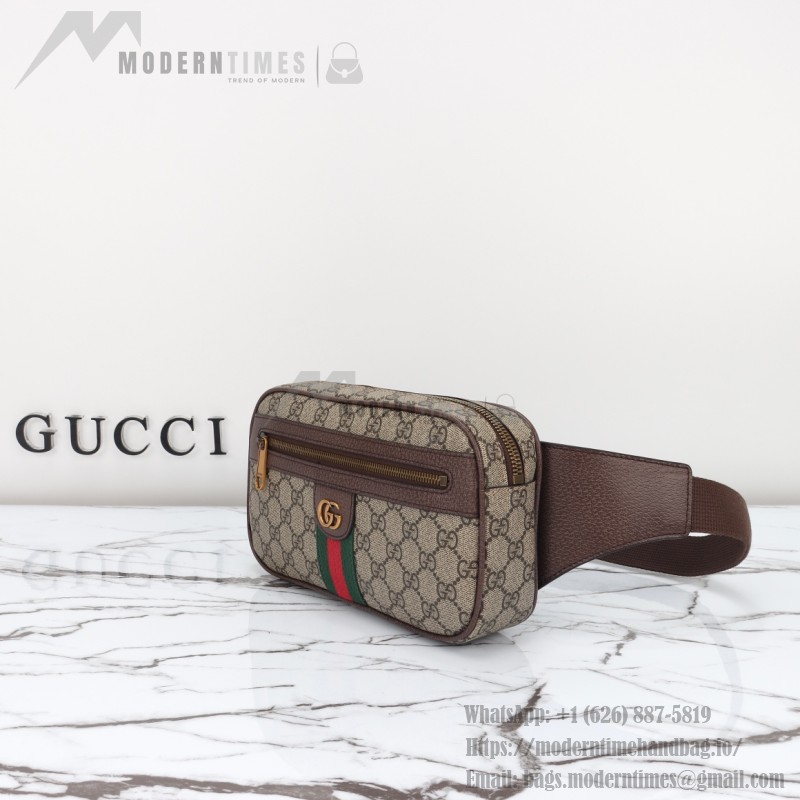 Gucci 574796 Beige Brown Leather Shoulder Bag Replica