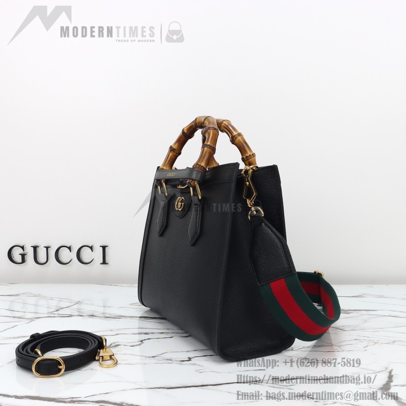 Gucci 702721 Black Leather Bag with Dust Bag