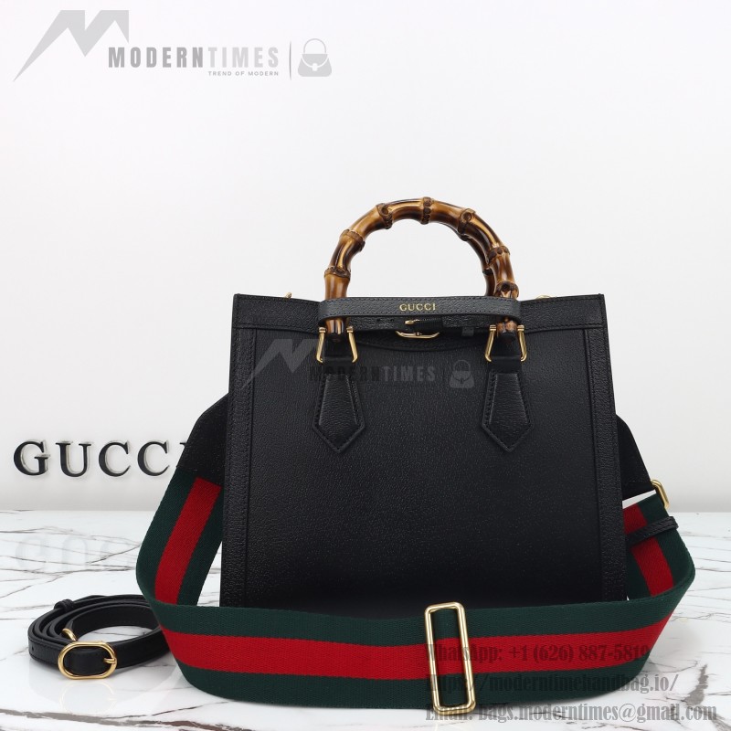 Gucci 702721 Black Leather Bag with Dust Bag