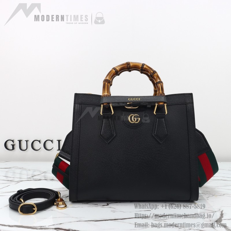 Gucci 702721 Black Leather Bag with Dust Bag