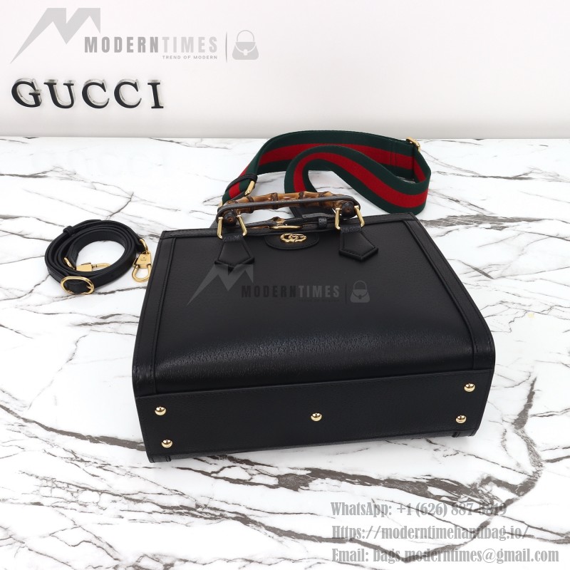 Gucci 702721 Black Leather Bag with Dust Bag