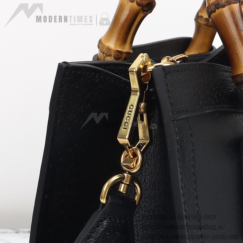 Gucci 702721 Black Leather Bag with Dust Bag