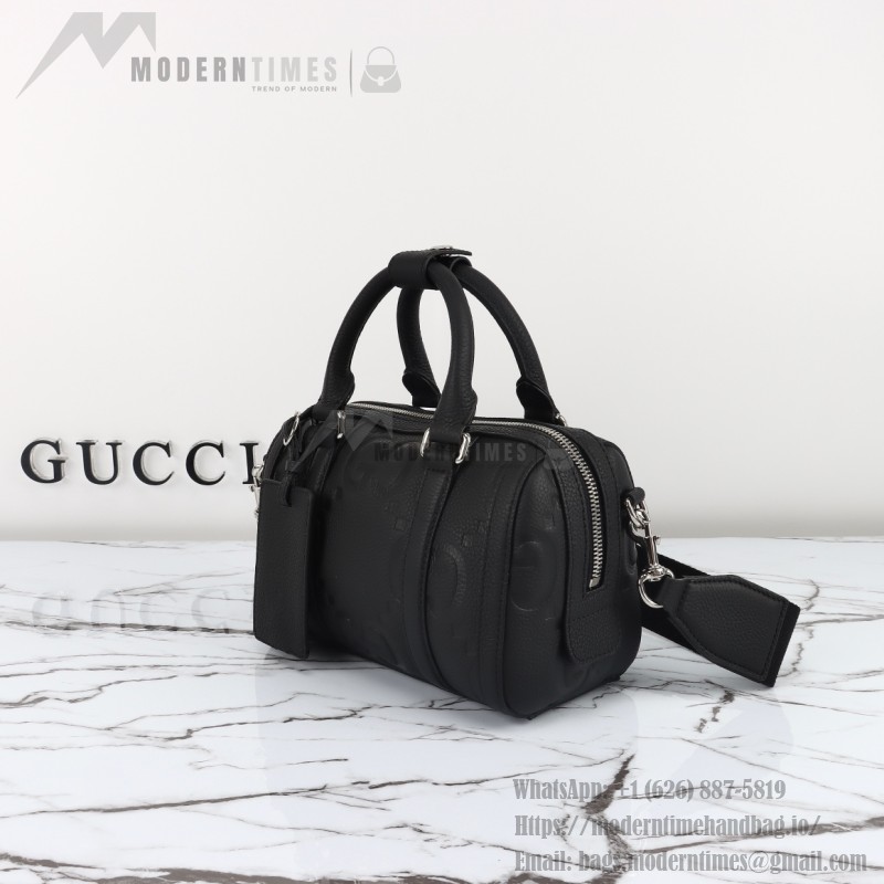 GUCCI 725292 Crushed GG Leather Handbag with Original Dust Bag