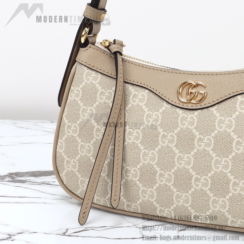 Gucci GG Canvas Shoulder Bag 735145 Beige Brown