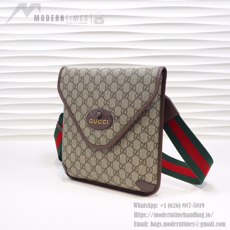 Gucci 598604 Beige Brown Leather Handbag