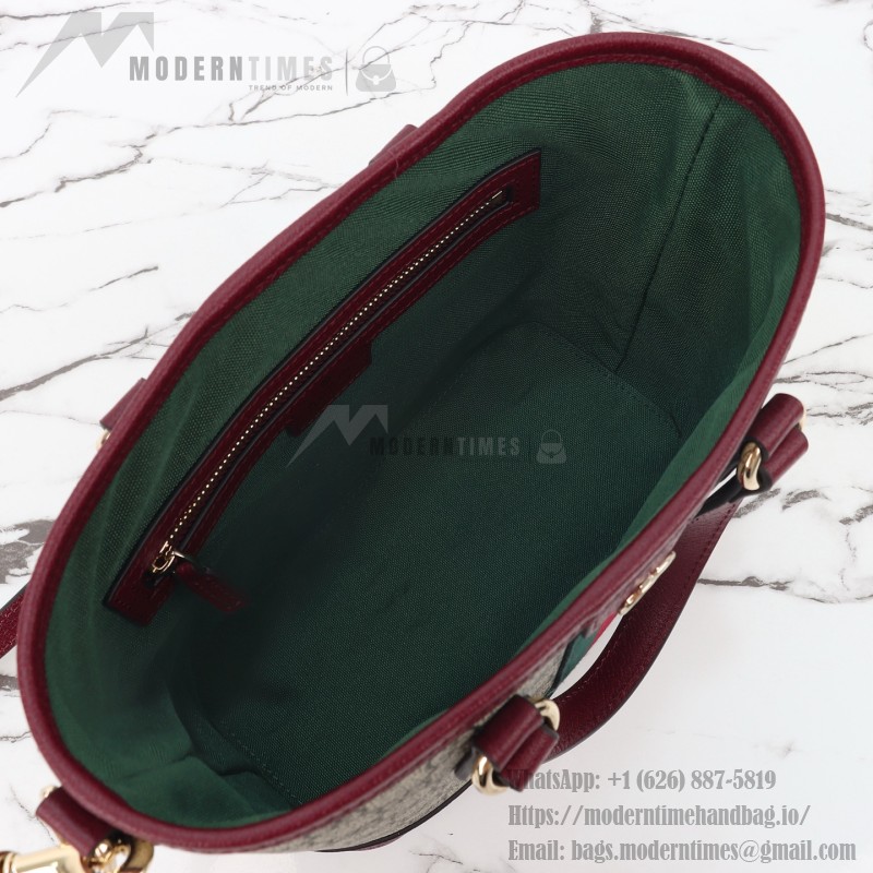 Gucci 836848 / 836849 Coffee Red Leather Handbag