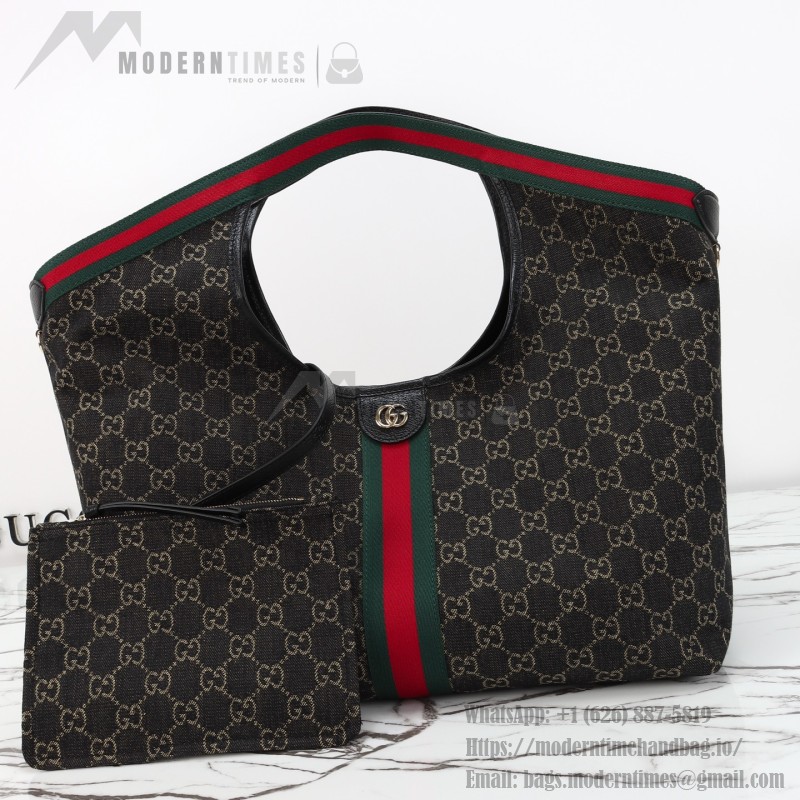 Gucci 860845 / 853971 Black Denim Tote Bag Small and Large Replica