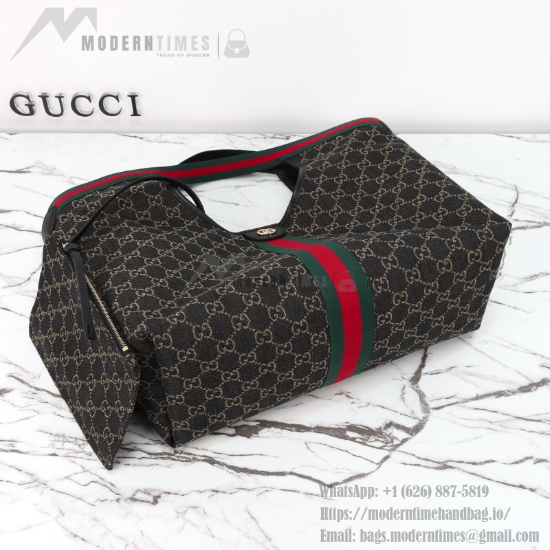 Gucci 860845 / 853971 Black Denim Tote Bag Small and Large Replica