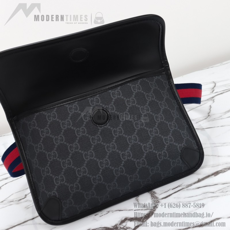 Gucci 598113 Gray Rubber Crossbody Bag Replica