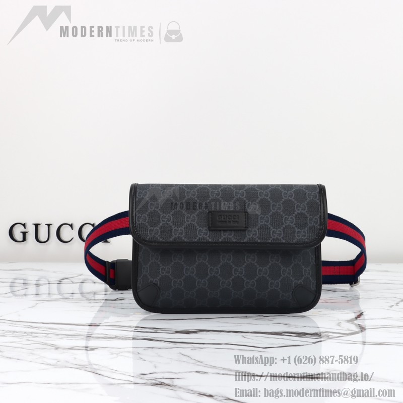 Gucci 598113 Gray Rubber Crossbody Bag Replica