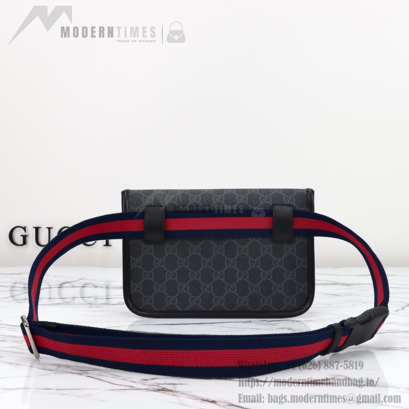 Gucci 598113 Gray Rubber Crossbody Bag Replica