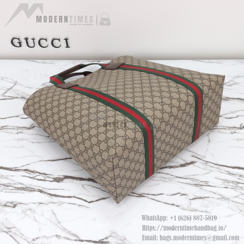 Gucci 763287 Apricot Brown Large Leather Tote Bag 39×41×16 cm