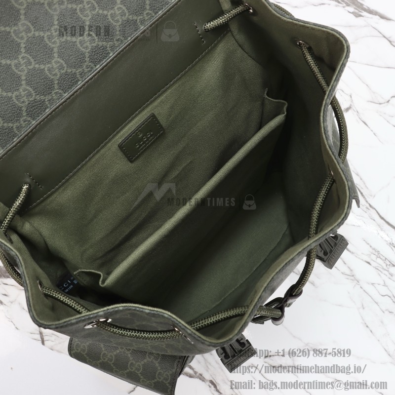 Gucci 792080 green original leather backpack