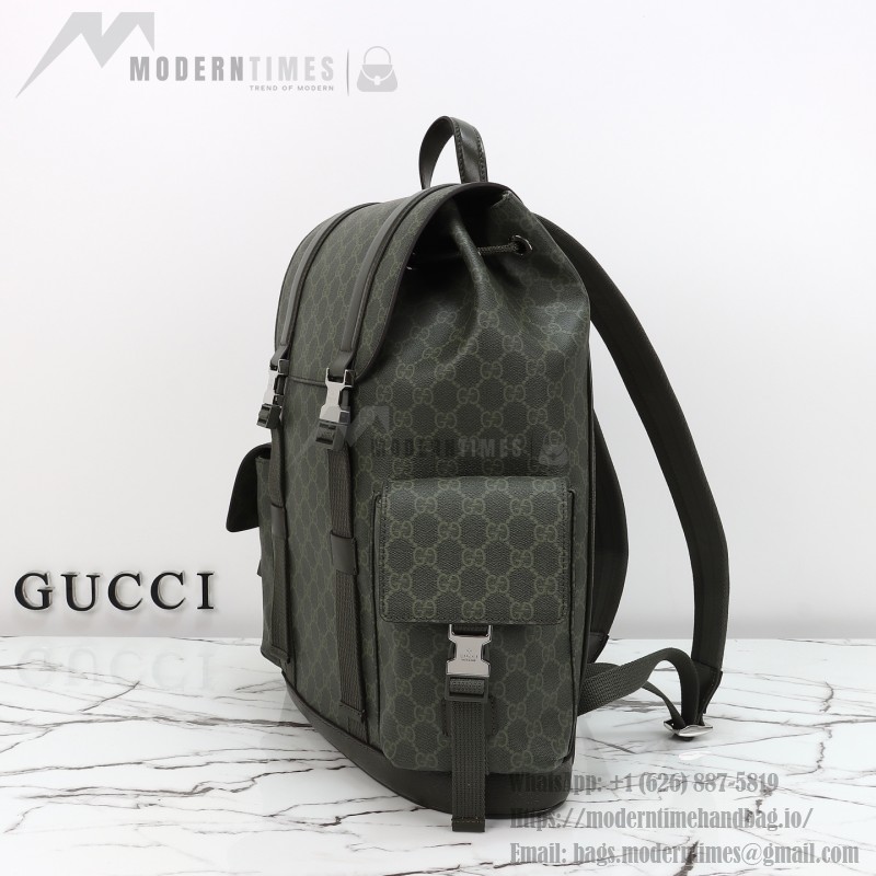 Gucci 792080 green original leather backpack