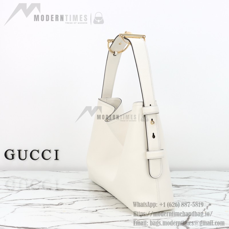 Gucci Brown Canvas Tote with Gray-Green and White Leather – Model 850926 / 850546