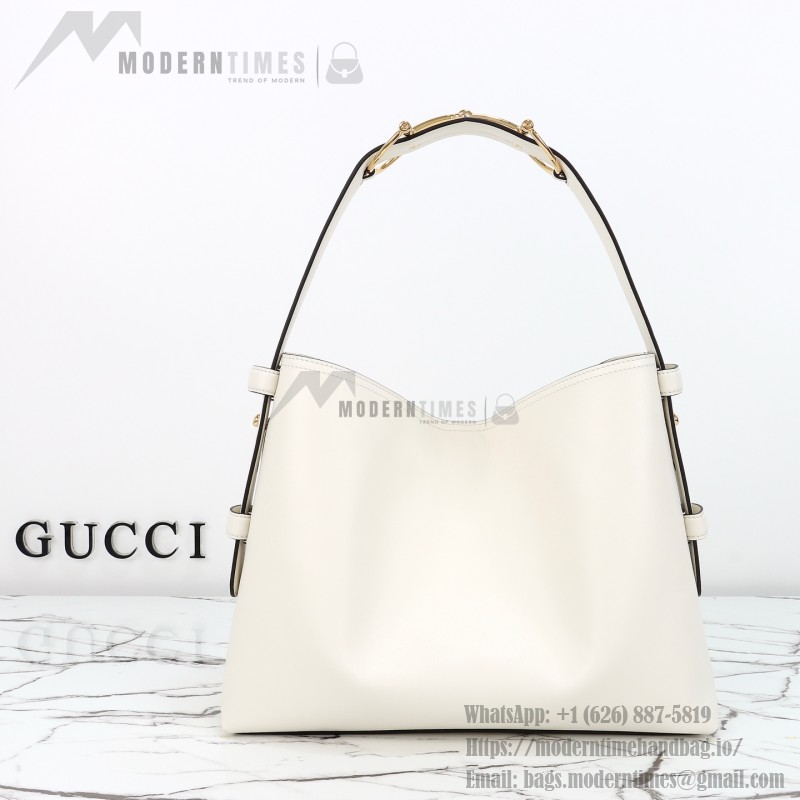 Gucci Brown Canvas Tote with Gray-Green and White Leather – Model 850926 / 850546