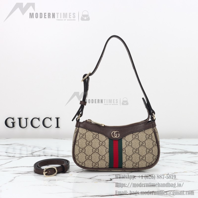 Gucci Mini Shoulder Bag Replica 838465 Apricot Brown and Brown-Red