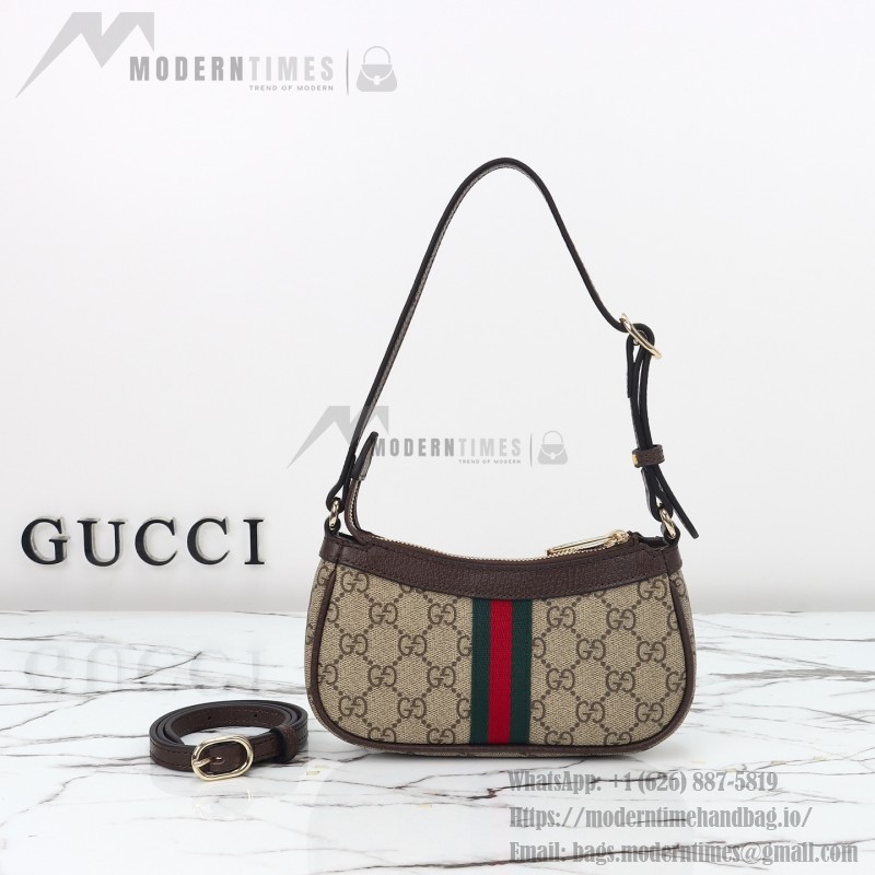 Gucci Mini Shoulder Bag Replica 838465 Apricot Brown and Brown-Red