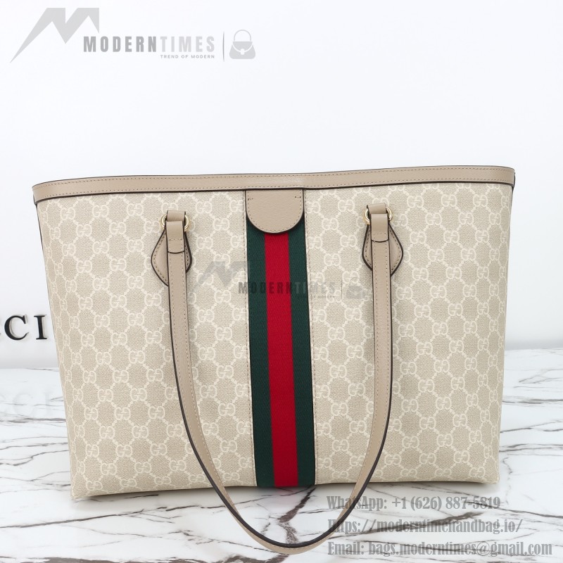 Gucci Tote Bag Replica 631685 in Blue, Beige, and Brown