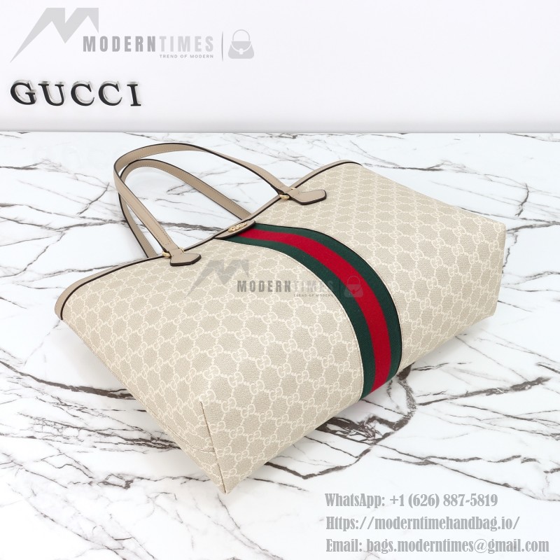 Gucci Tote Bag Replica 631685 in Blue, Beige, and Brown